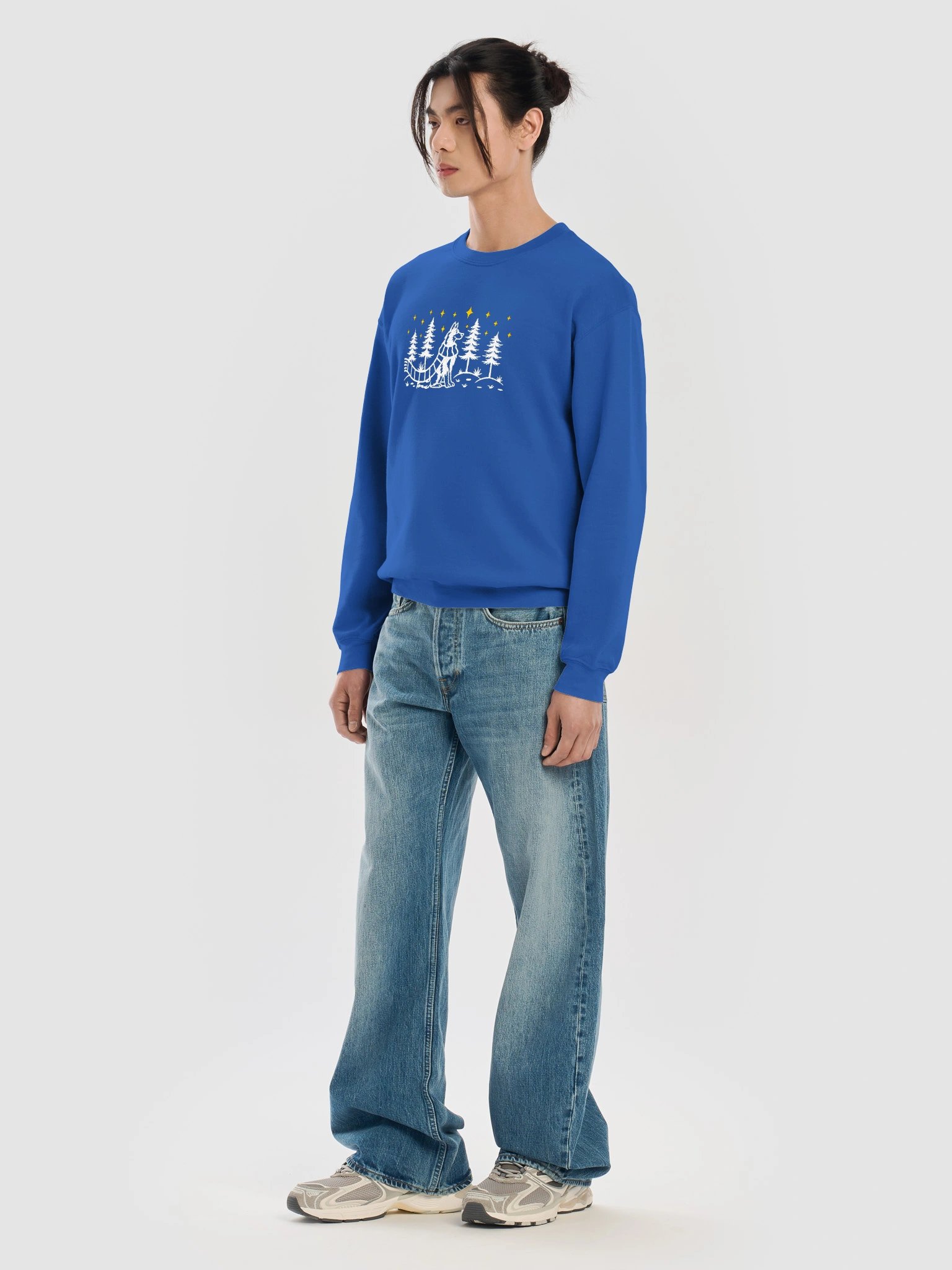Belgian Malinois Winter/Christmas Line Art Design Embroidered Sweatshirt product image (39)
