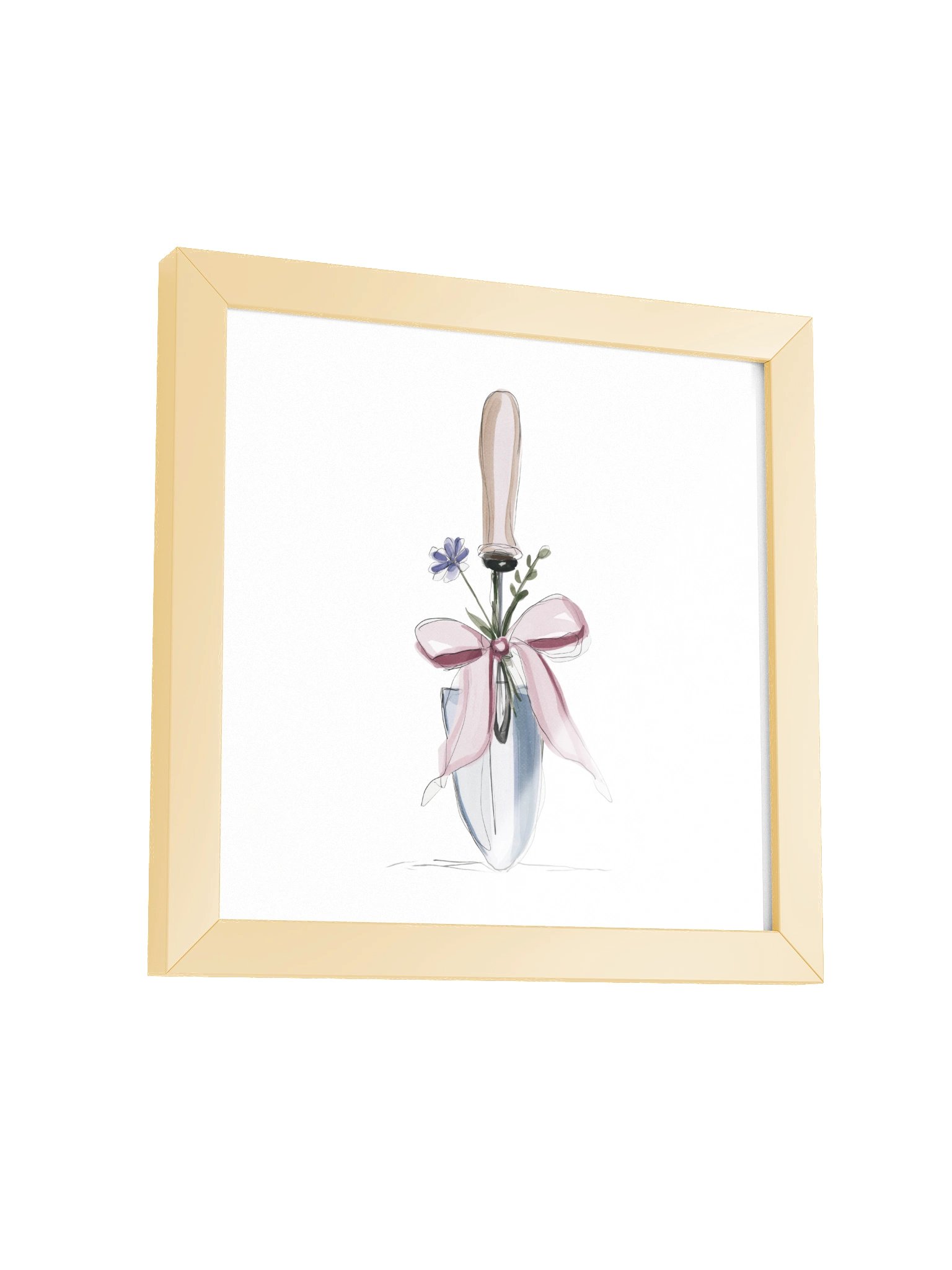 Wildflower Reverie — The Gardener’s Ribbon Framed Art Print (10x10") product image (7)