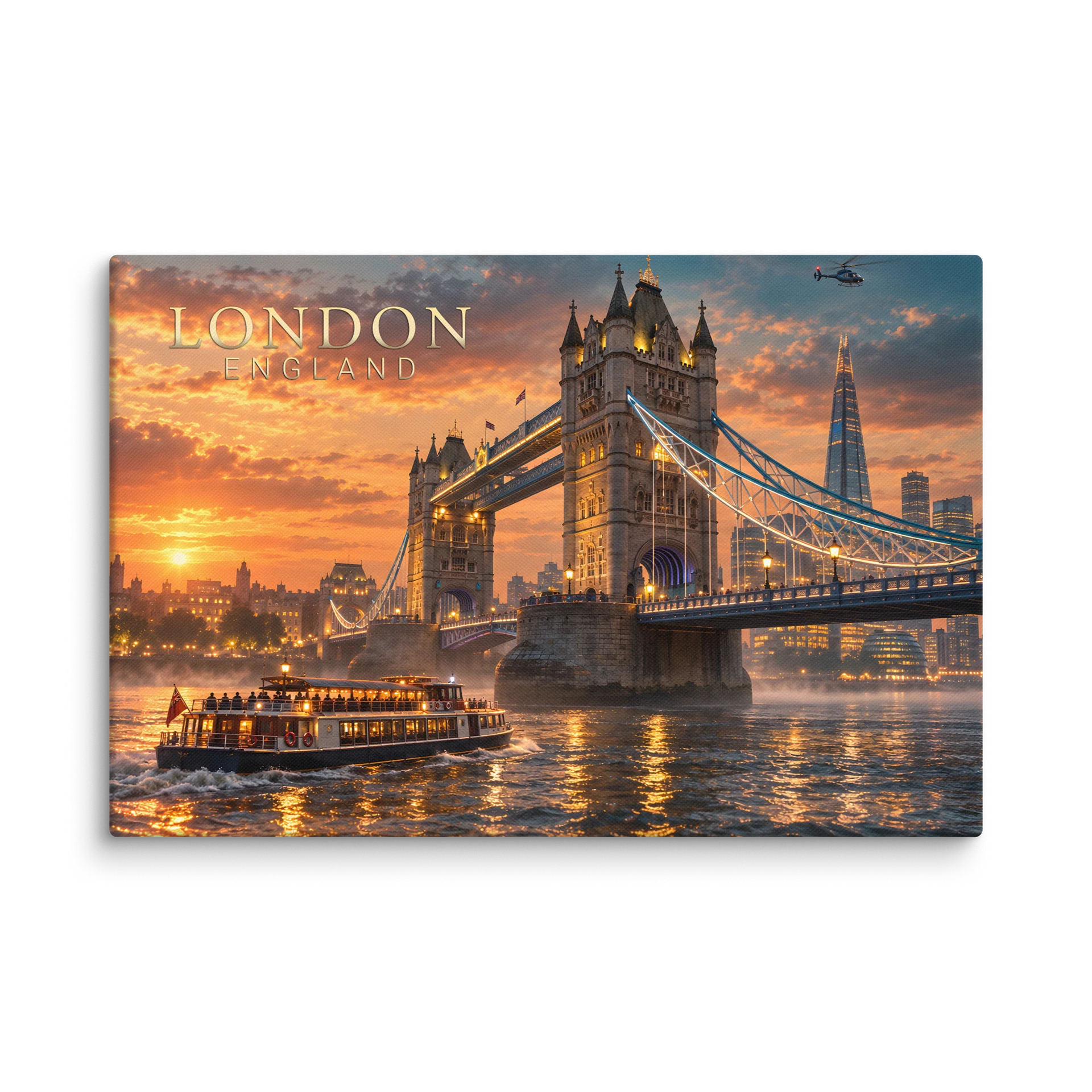 London Tower Bridge Sunset - Canvas Print product image (1)
