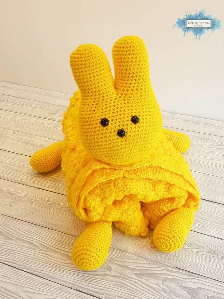 Crochet Easter Bunny Baby Blanket Pattern | C2C Amigurumi Toy (PDF Pattern) product image (2)