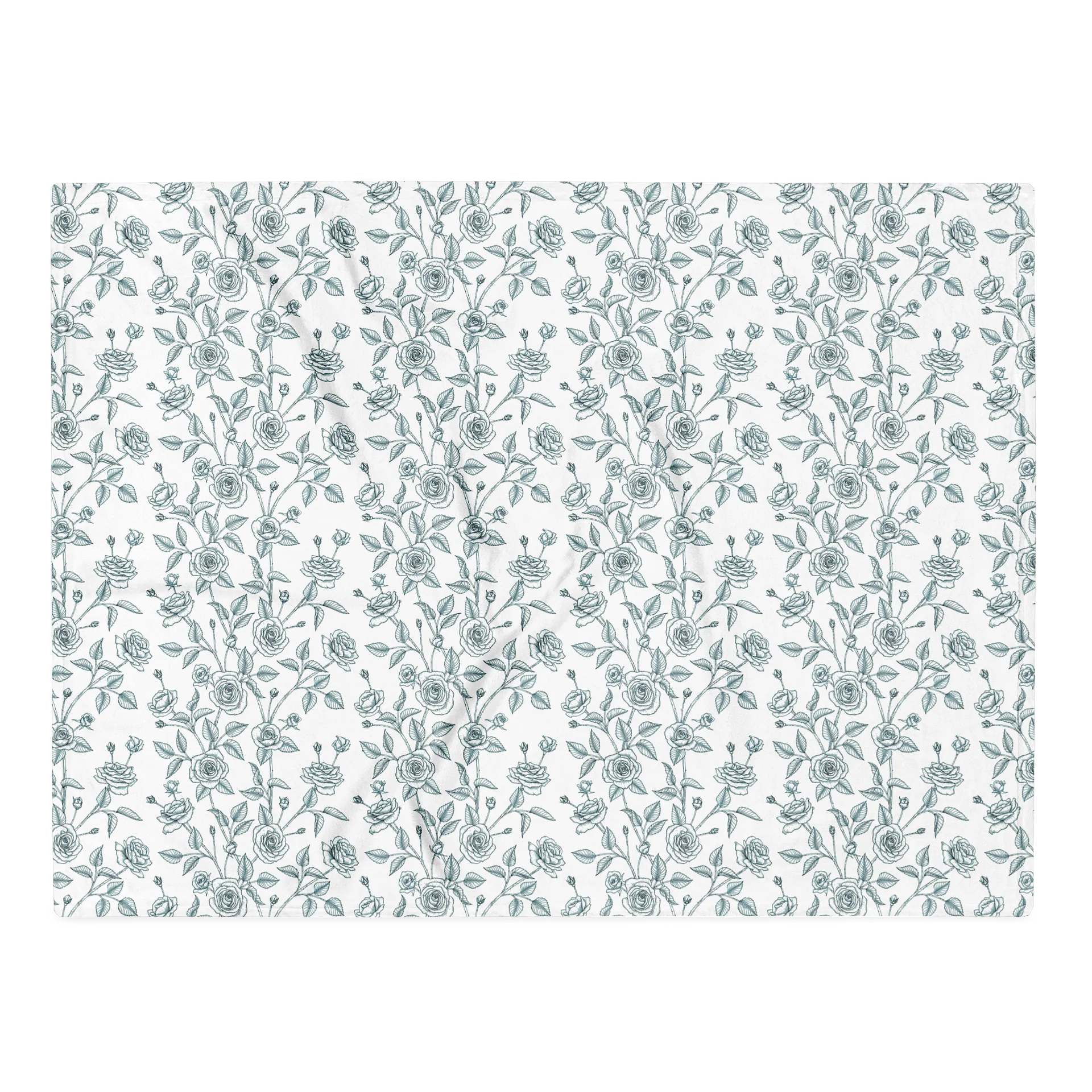 Soft Floral Line Art Throw Blanket product image (6)
