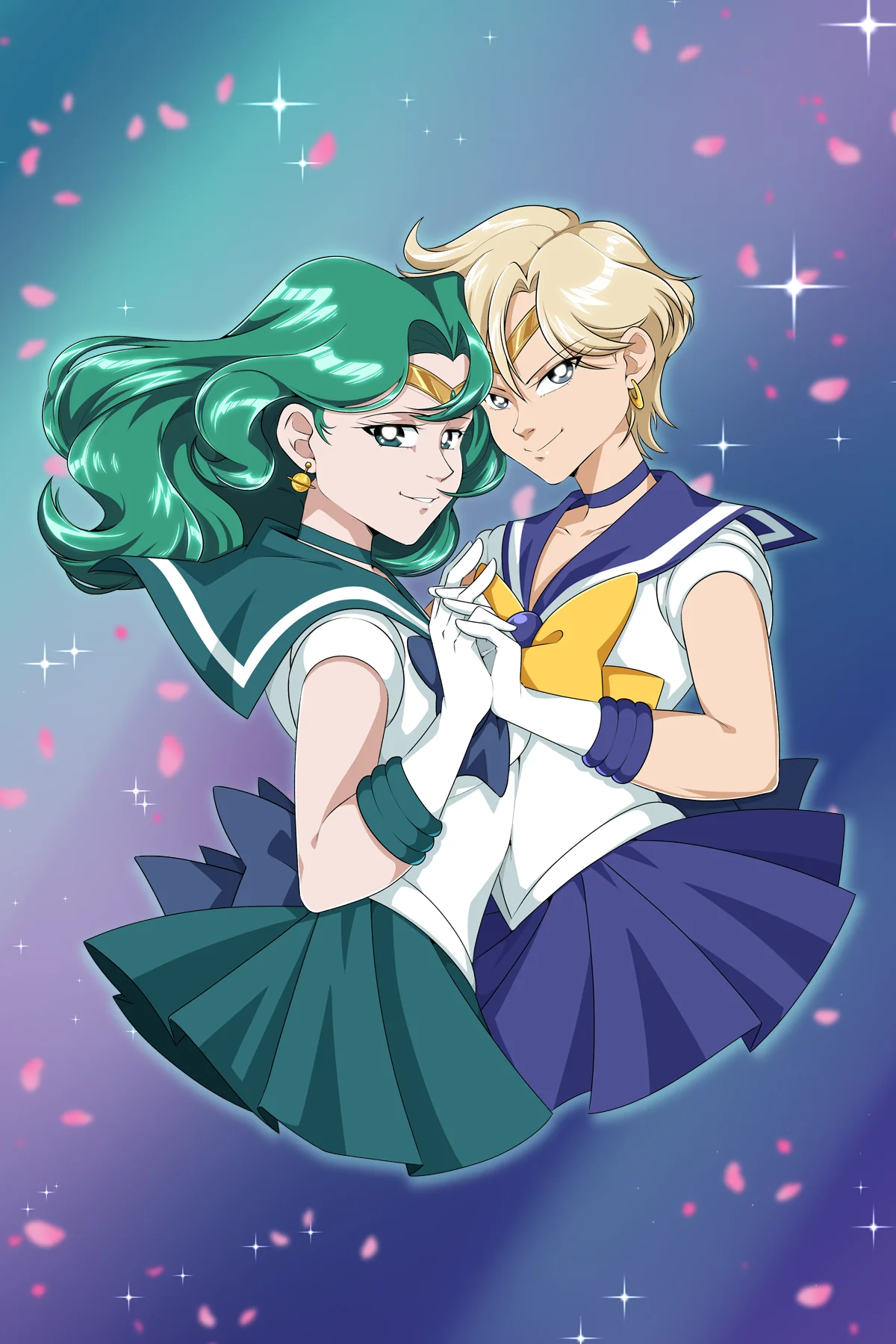 Sailor Uranus & Sailor Neptune Print product image (1)