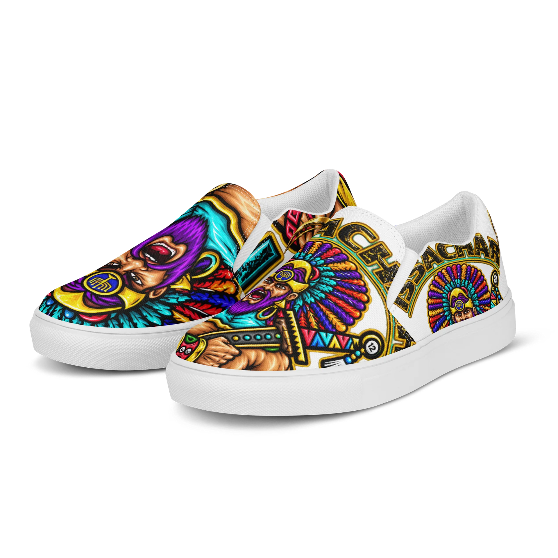 Issachar Neon Graphic Slip-On Shoes product image (3)
