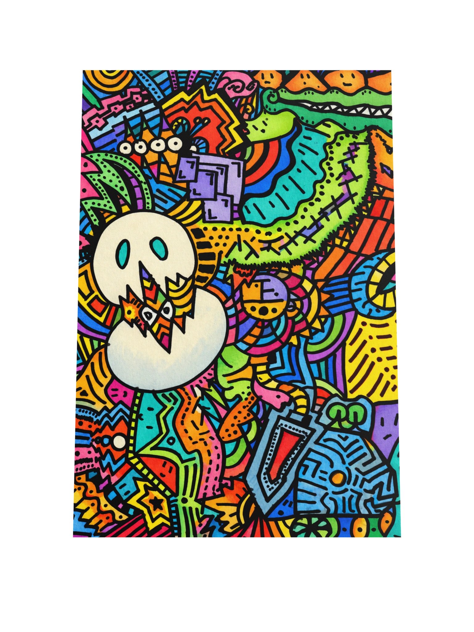 #4 Running from Thoughts - Color Poster product image (1)