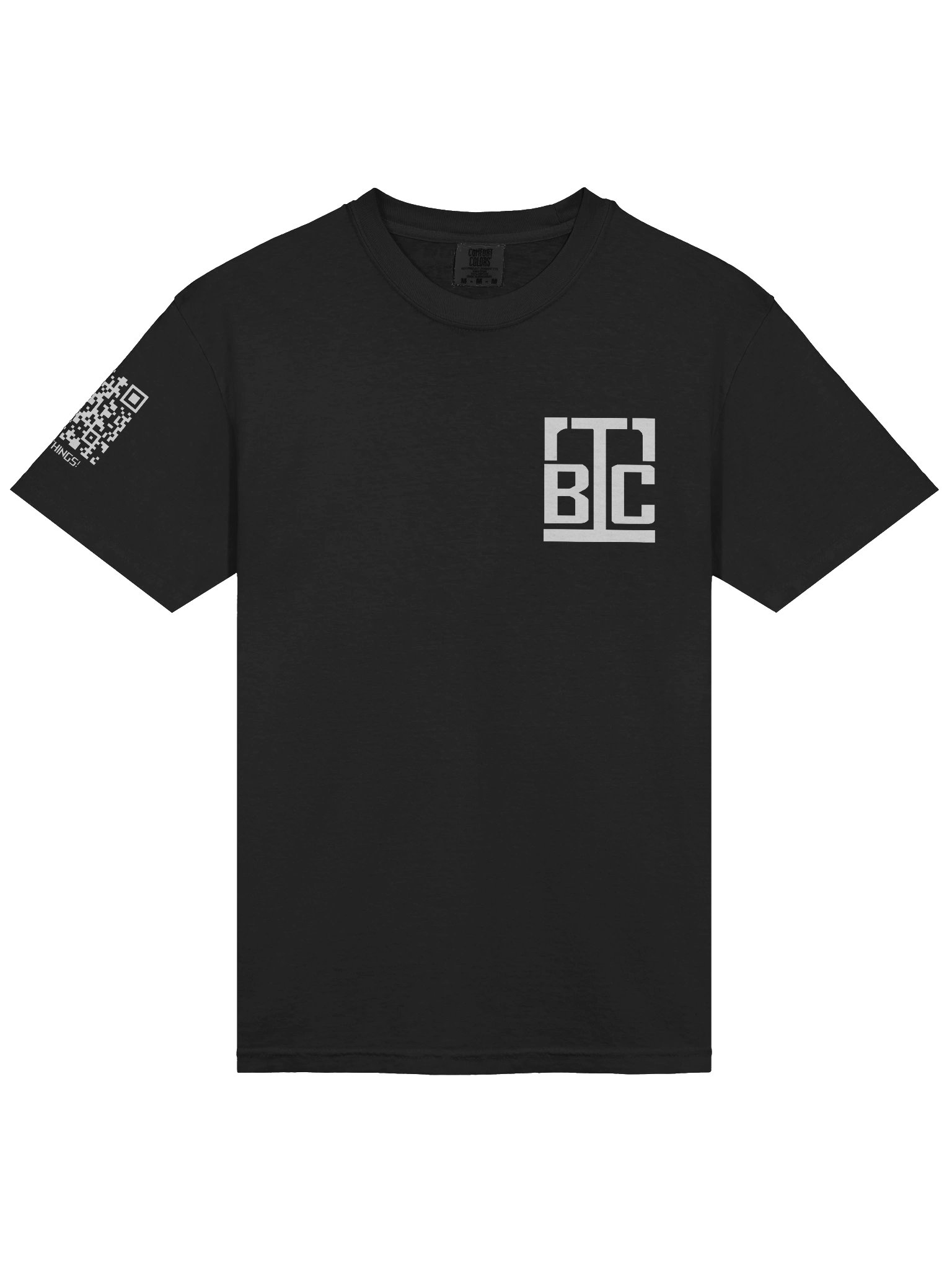 BLACK Ultra-Soft Cotton Tee - I FIX THINGS! (Sleeve Print) product image (3)