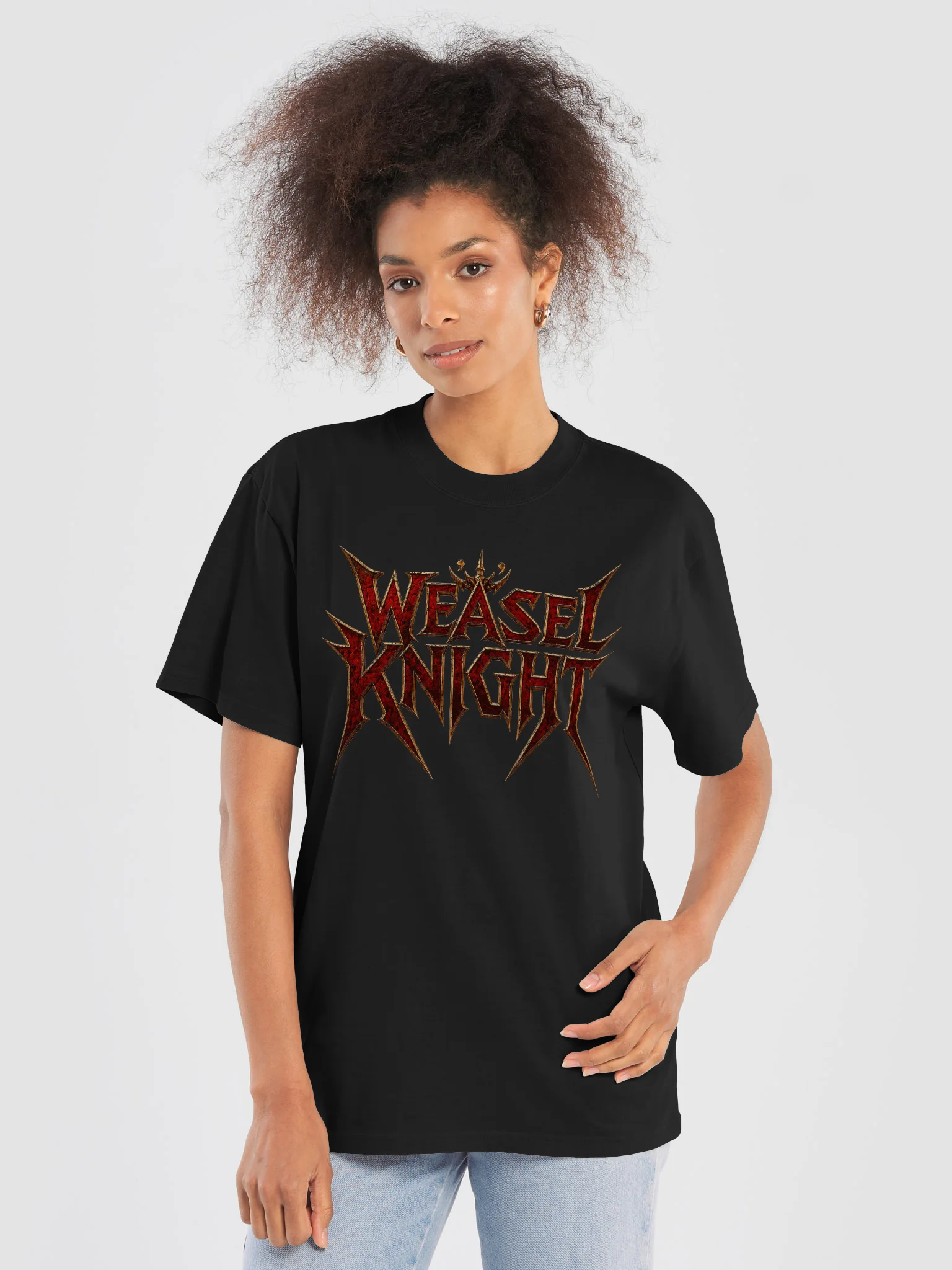 Weasel Knight - Metal Logo Shirt product image (5)