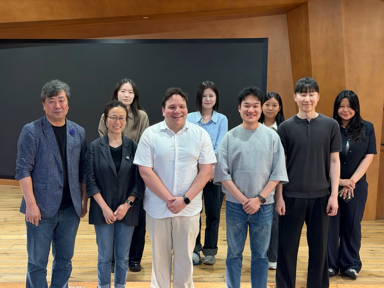Andrew Kan with Professor Seongcheol Kim and the SUITE Lab team at the School of Media and Communication, Korea University, Seoul