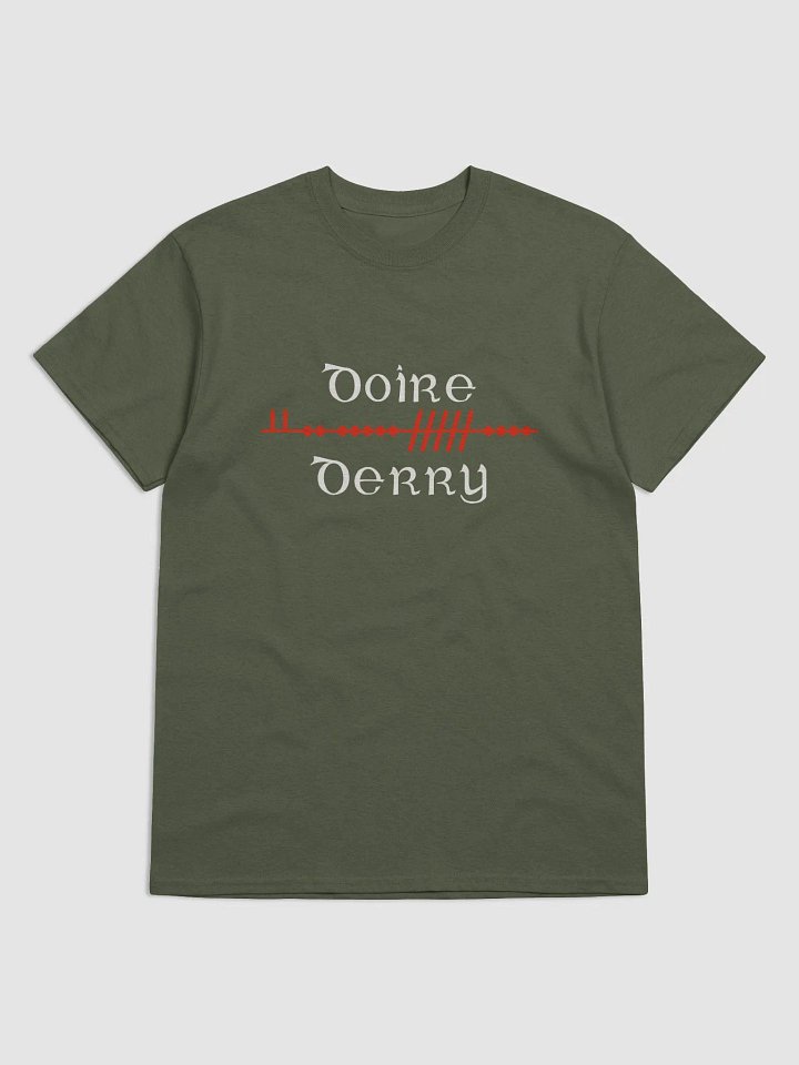 Derry/Doire Scholastic style Ogham printed t-shirt product image (37)