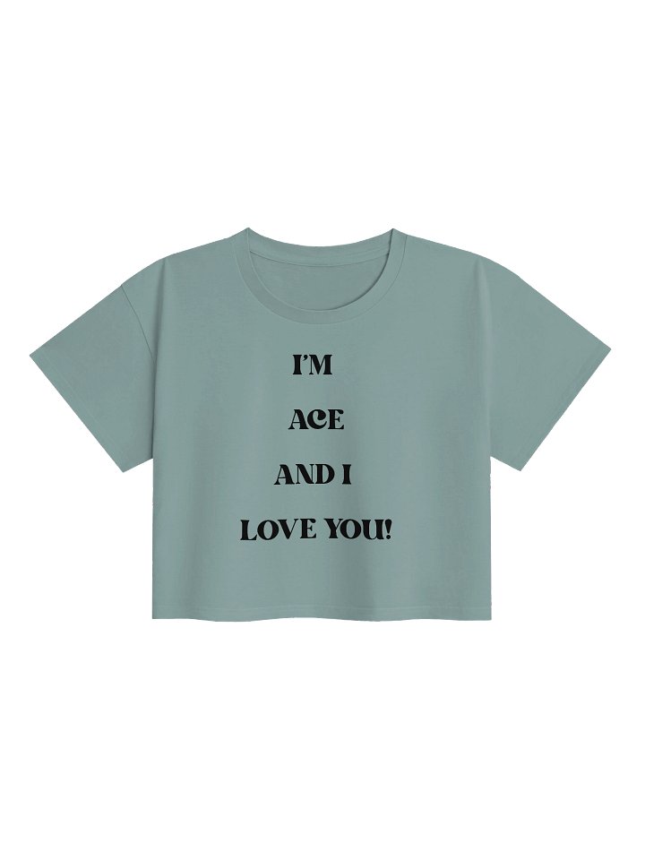 Ace and I love you Retro Pride Crop Top product image (4)