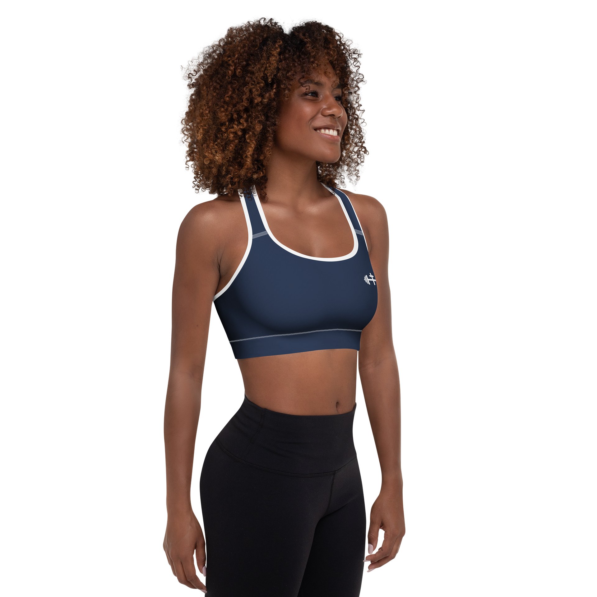 His House Women's Padded Sports Bra - Navy product image (6)