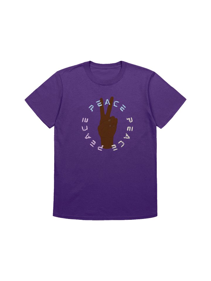 Peace Wave Peace Hand Unisex T-Shirt (Black) product image (1)