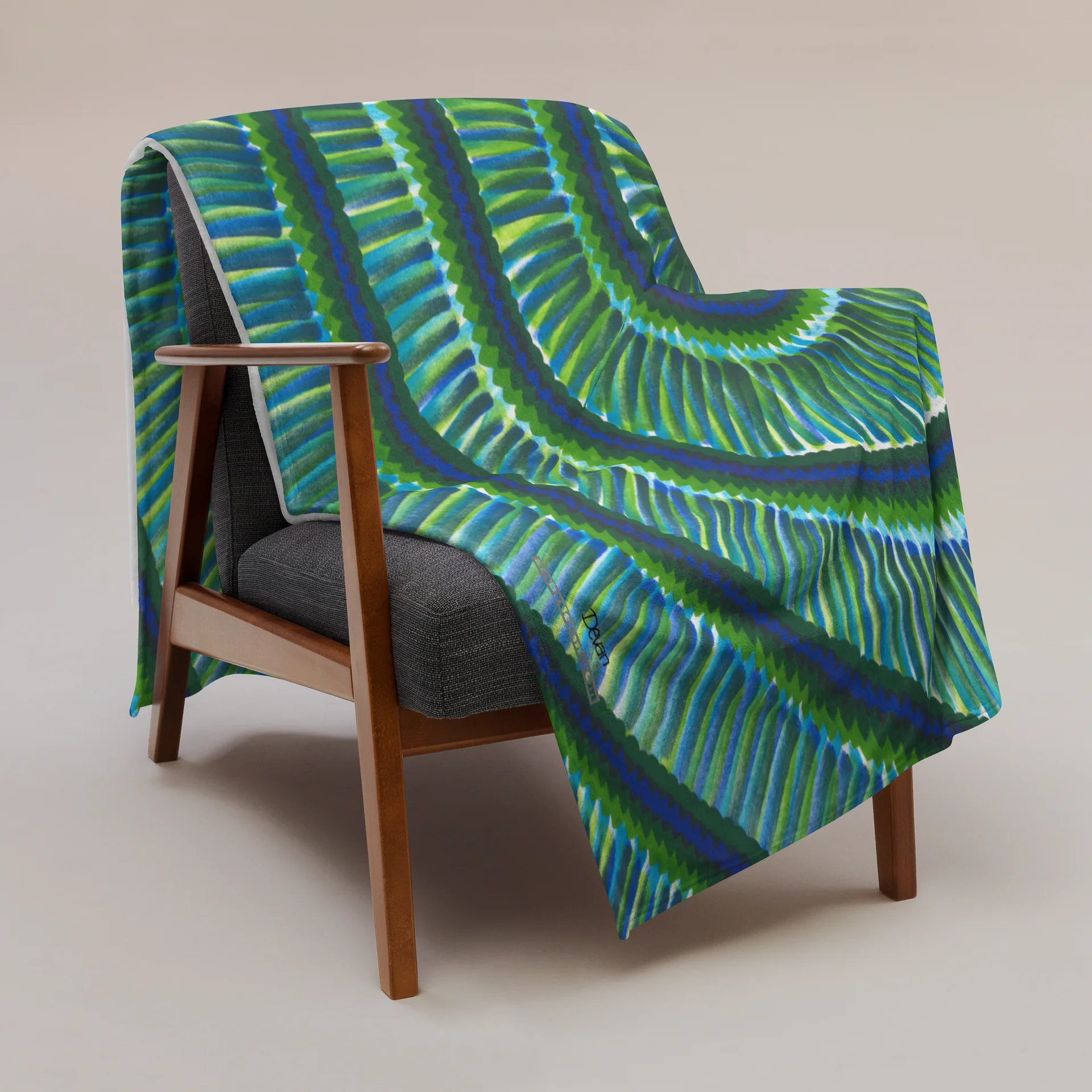 Green SWIRLS Blanket product image (3)
