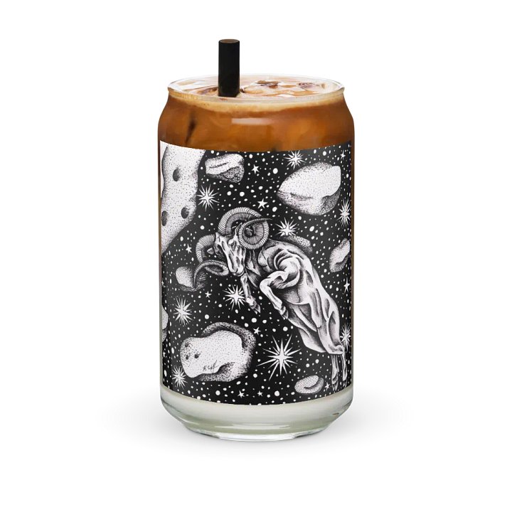 Aries Zodiac Can-Shaped Glass product image (2)