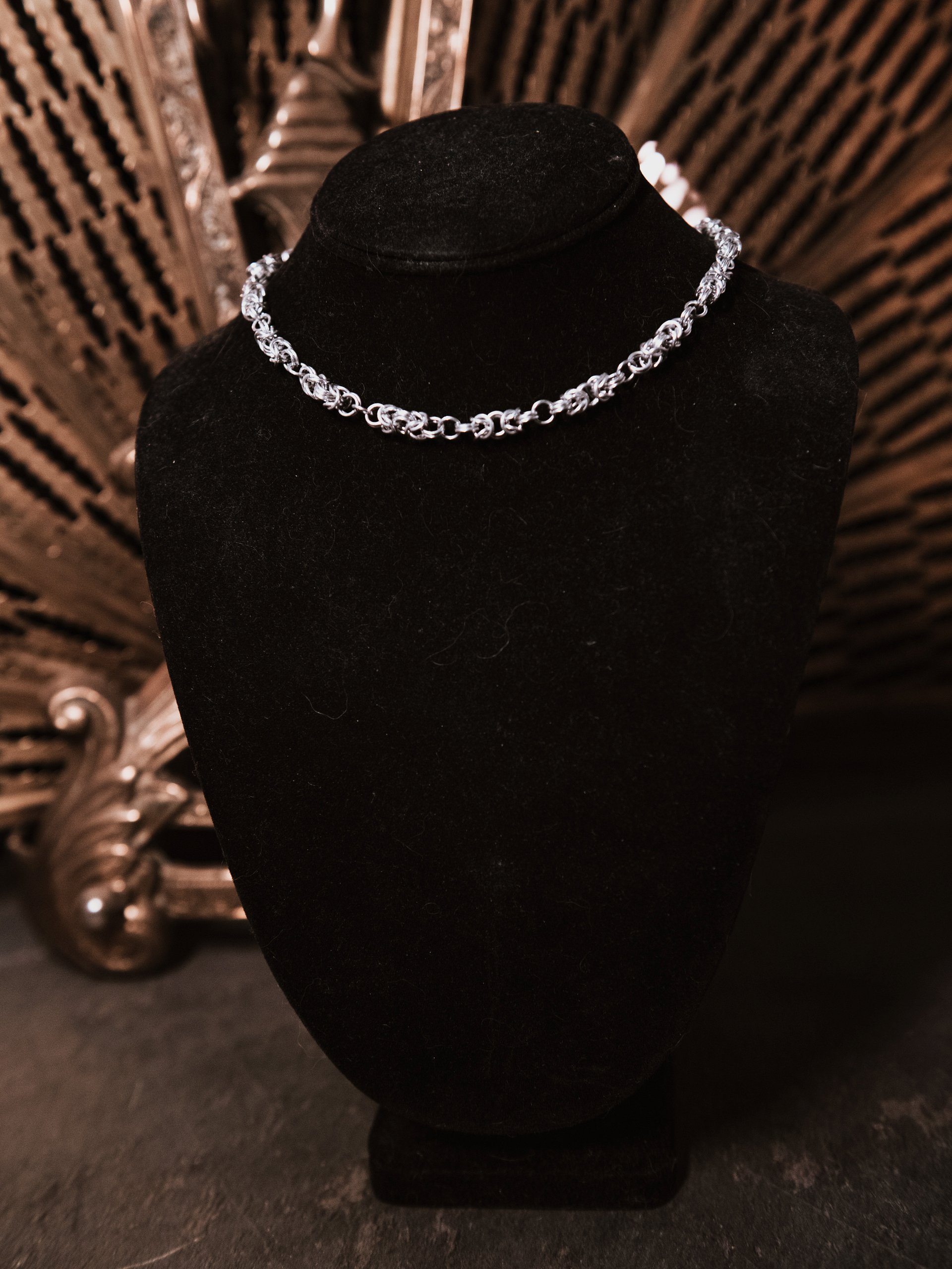 Moonlit Byzantine Chain Necklace product image (1)