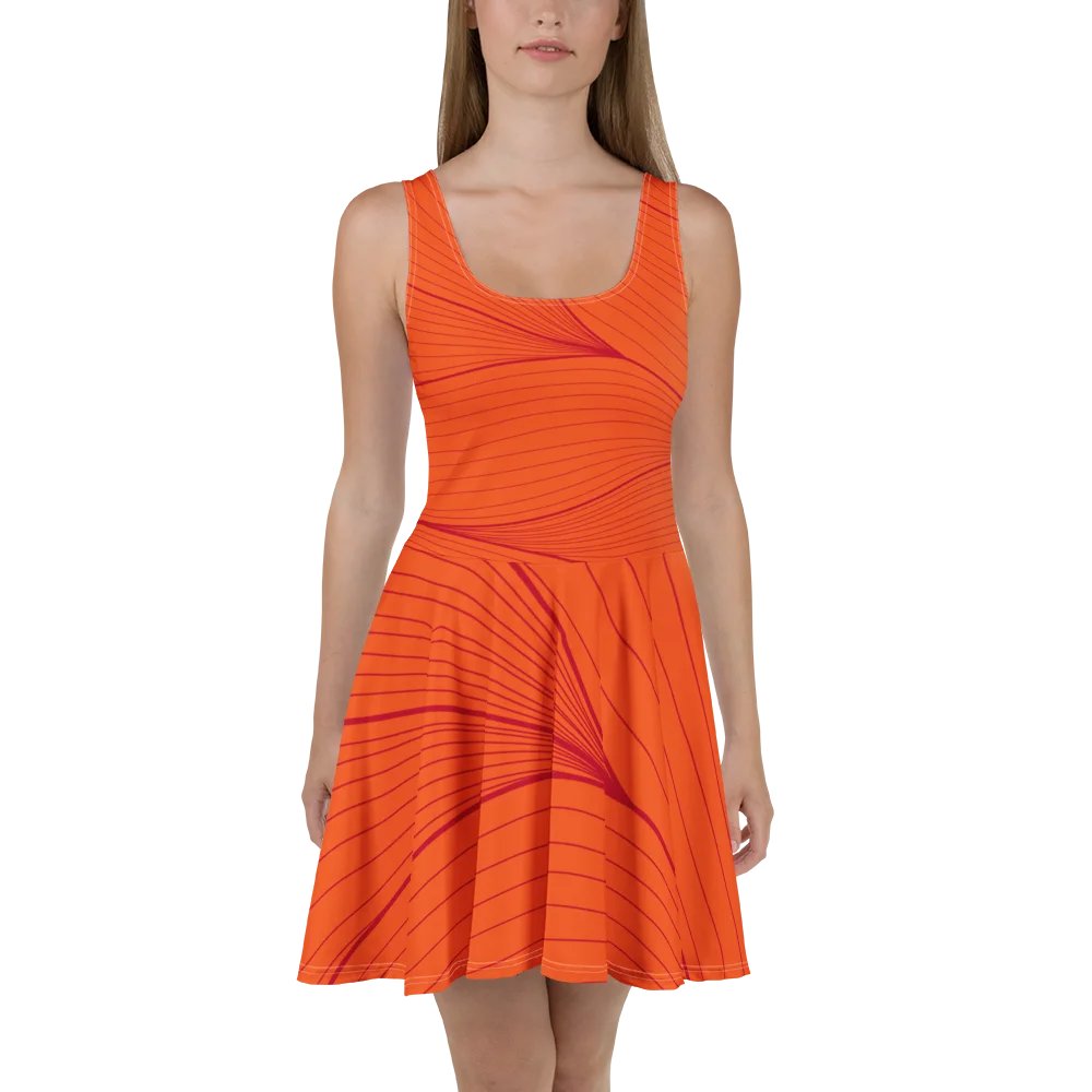 Flame Flow All-Over Skater Dress product image (2)
