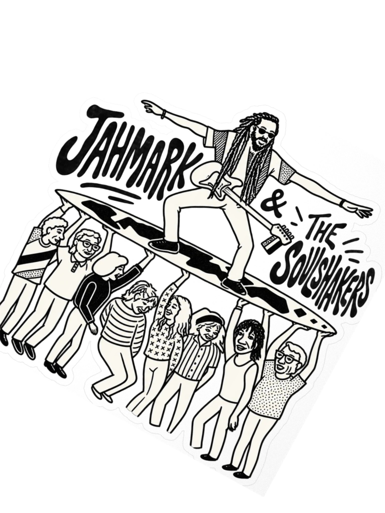 Jahmark Surfer Sticker product image (2)