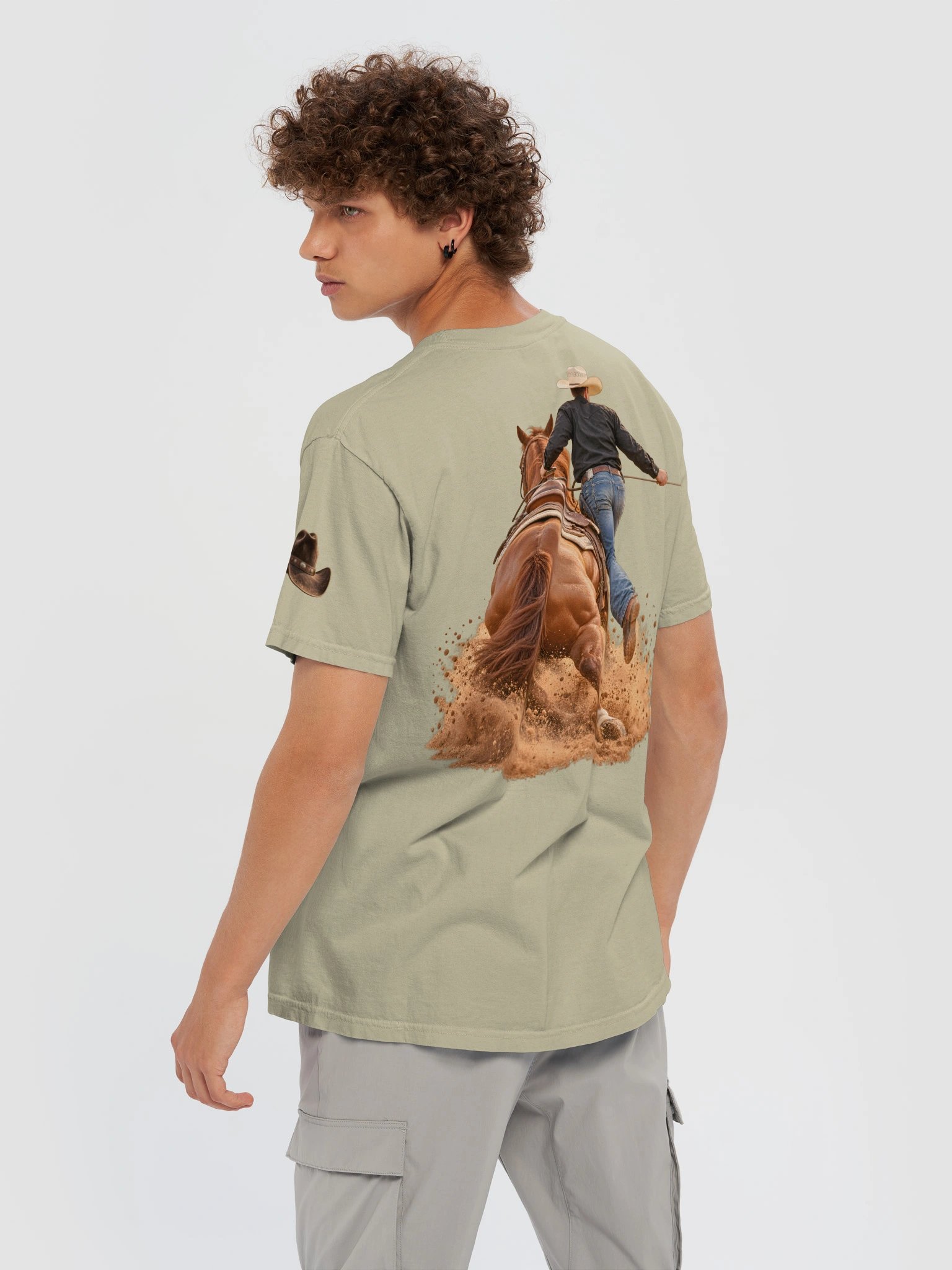 Tie-Down Roping Full Run Western T-Shirt | BROKEN RODEO™ product image (152)