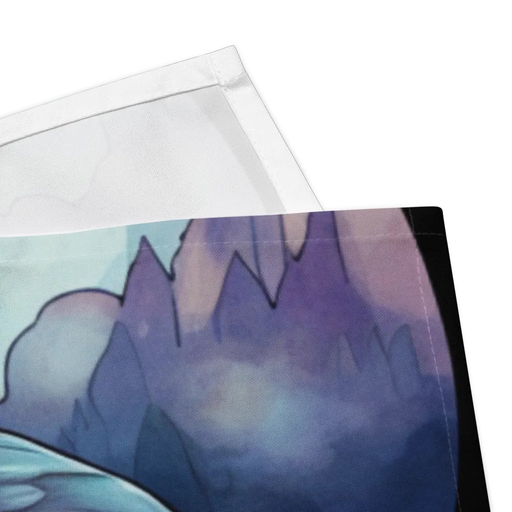 Premium Cloth Napkin Set: Mysterious birds observe product image (12)