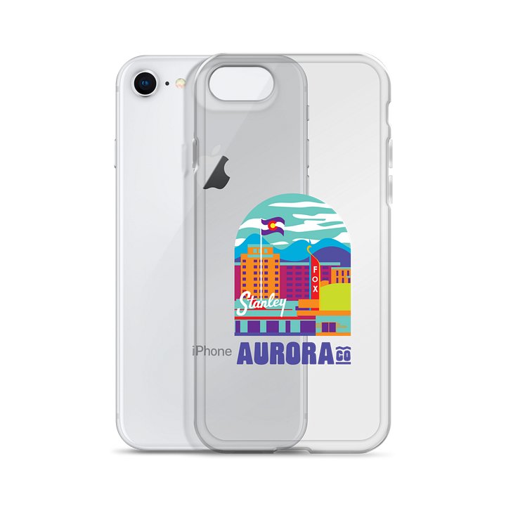 Aurora Cityscape iPhone Case (Multicolor) product image (2)