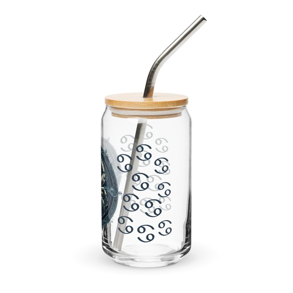 Cancer Zodiac Glass Can Sipper product image (4)