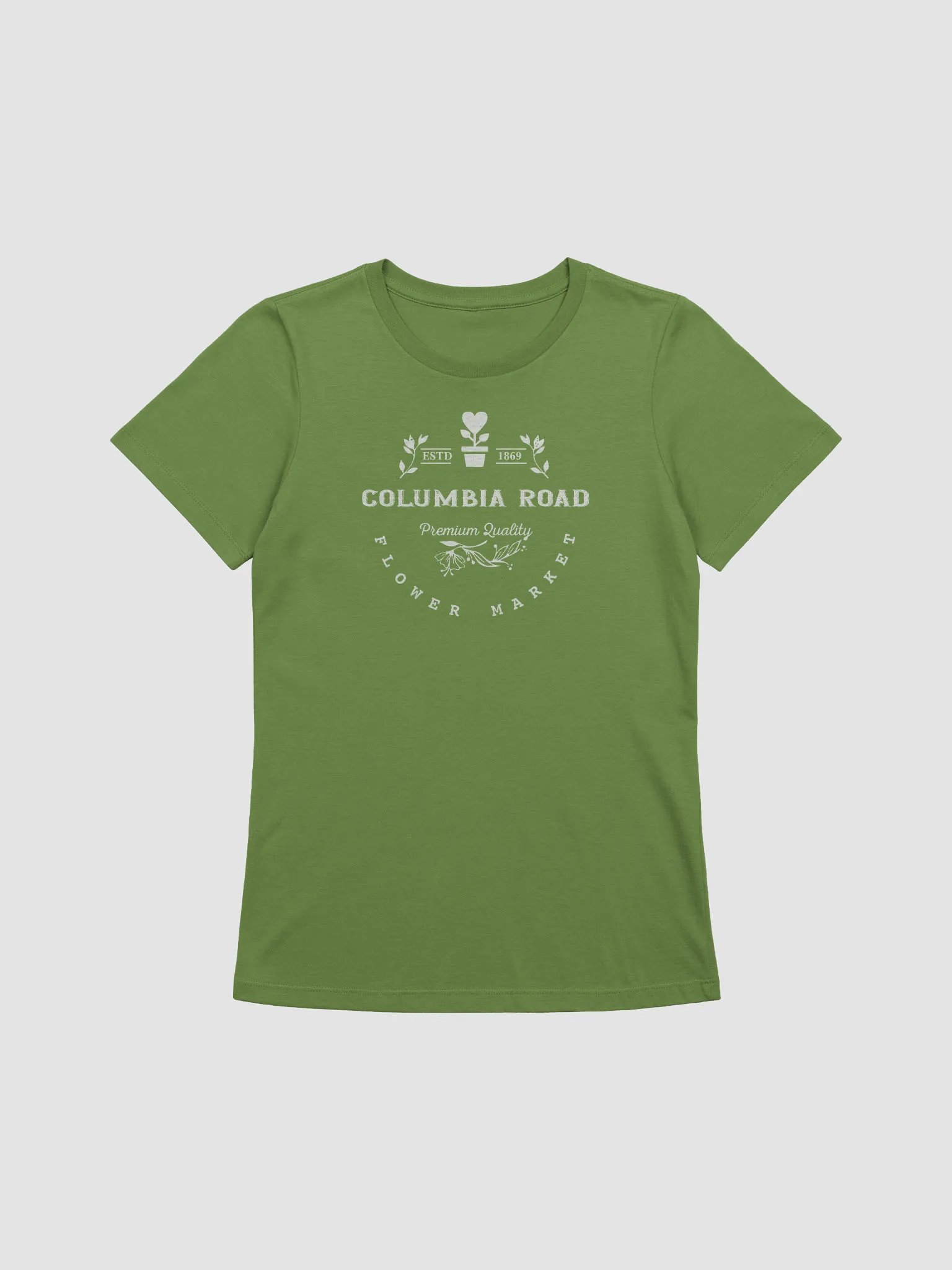 Columbia Road Market Women's Relaxed-fit T-Shirt (Leaf Green) product image (1)