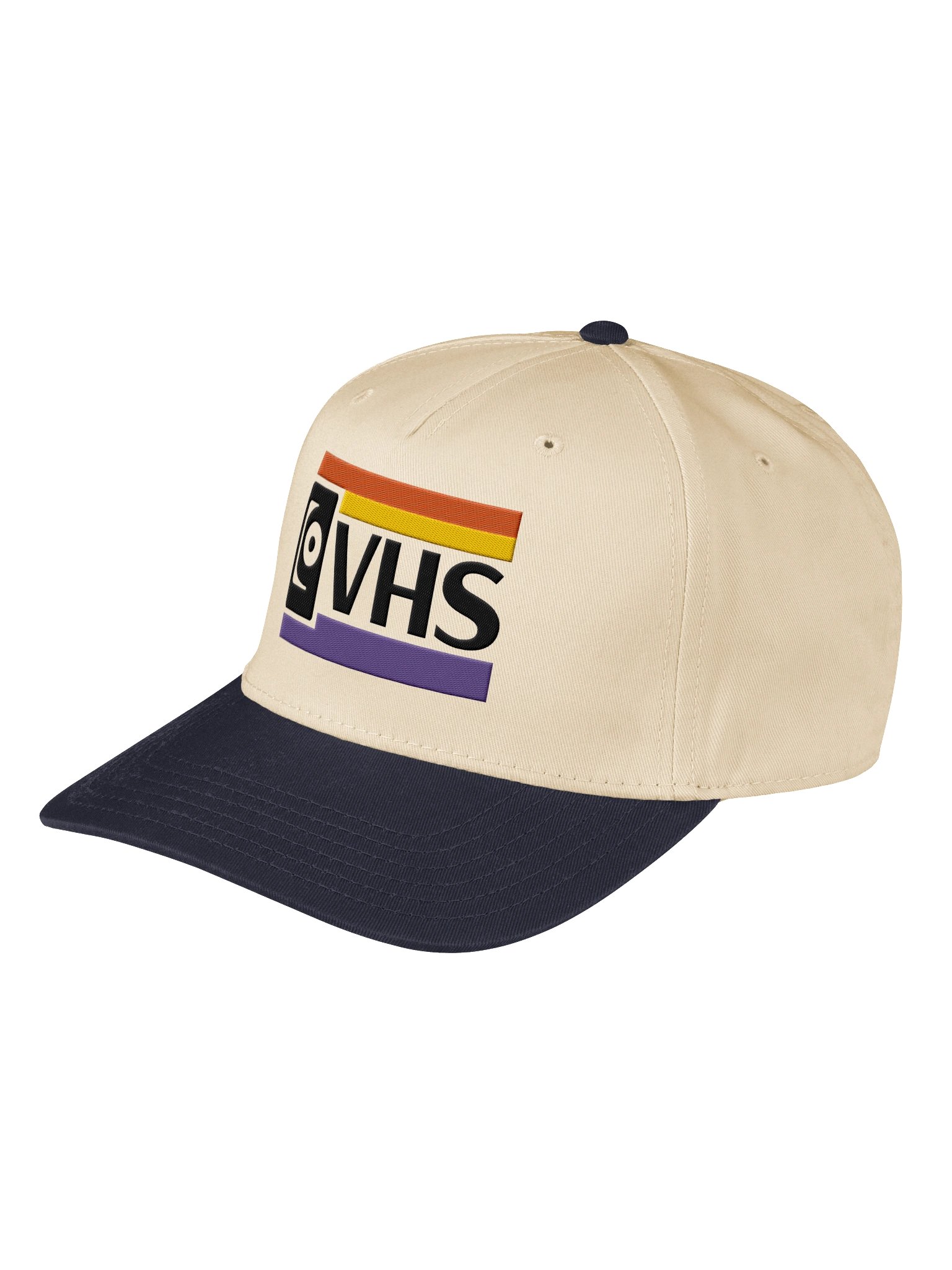 Retro VHS Hat | 90s Vintage Movie Lover Cap | Nostalgic Videotape Gift for Film Fans & Collectors Embroidery 5 Panel Baseball Cap product image (13)