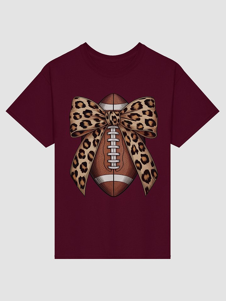 Leopard Bow Football Tee product image (8)