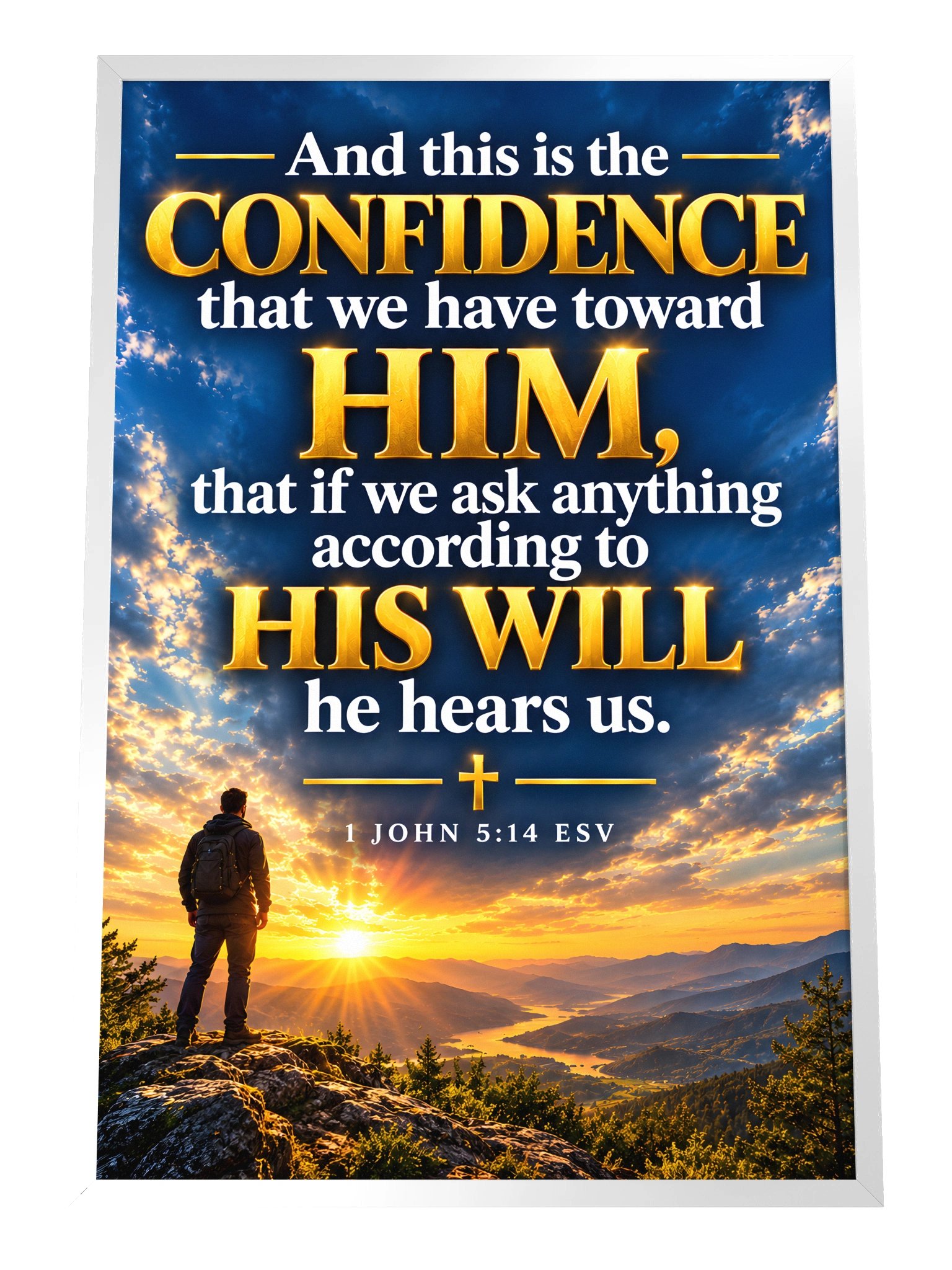 1 John Chapter 5:14 Poster product image (5)