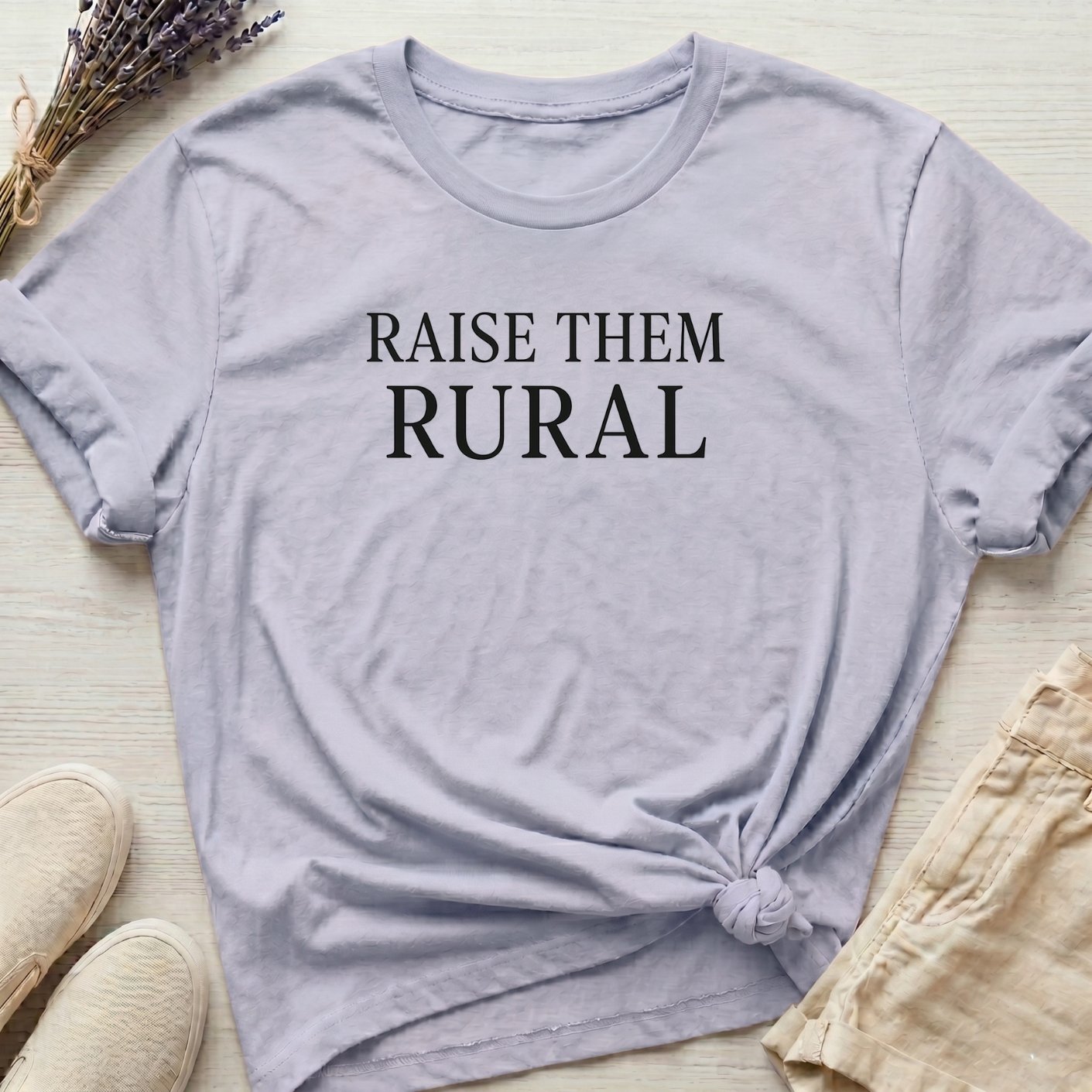 Heritage Goods: "Raise Them Rural" Organic T-Shirt product image (1)