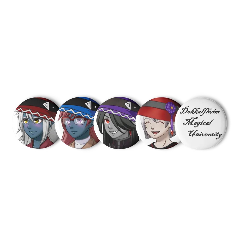 Dokkalfheim Magical University Witch Pins! (SET 2) product image (1)