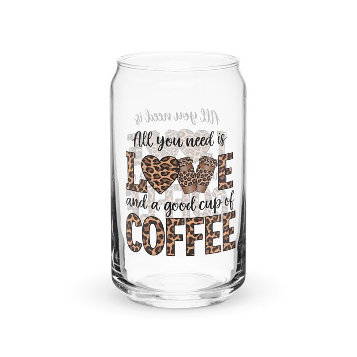 Leopard Love Coffee Can Glass product image (1)