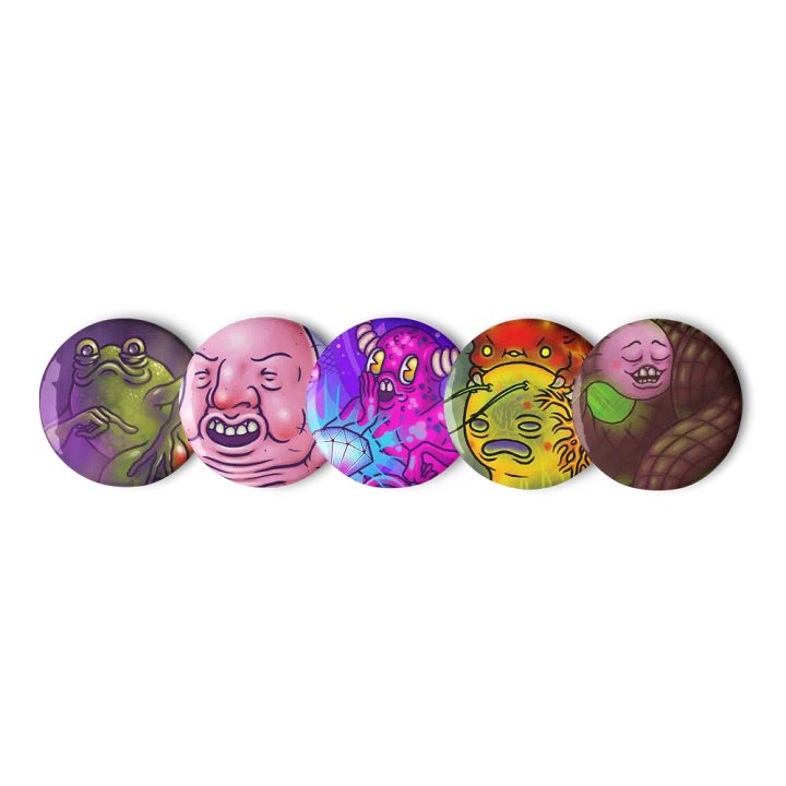 Classic Ham Painting Buttons product image (2)