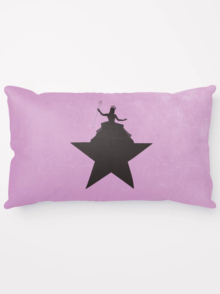 Glinda Hamilton Throw Pillow – Broadway Mashup Decor – Pink Fandom Aesthetic product image (1)