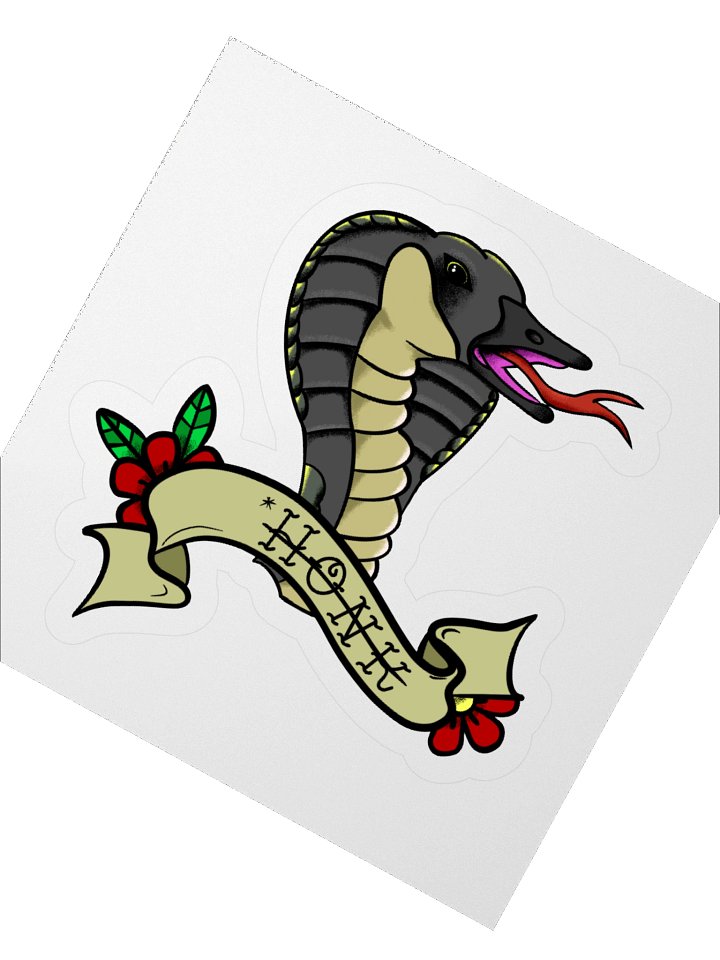 Traditional Cobra Chicken Sticker product image (2)