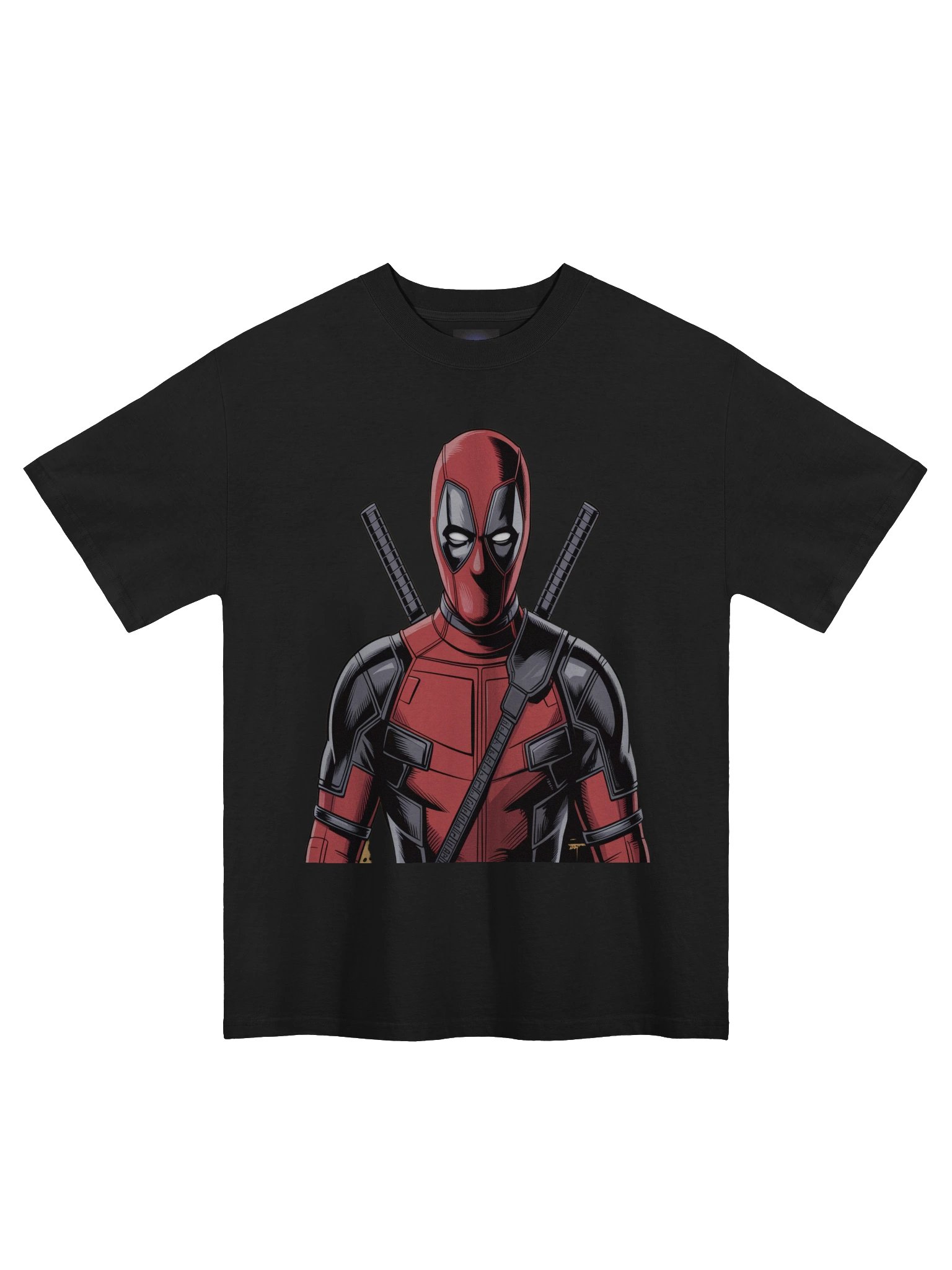 Deadpool Crossed Katanas Eclipse Oversized Faded T-Shirt product image (3)