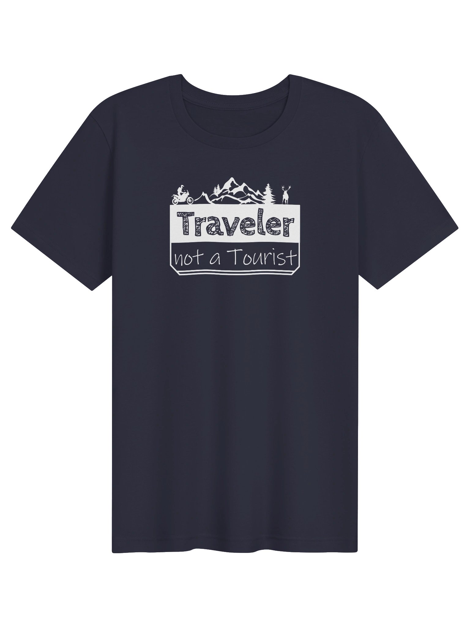 WOMEN’S T-Shirt | Traveler not a Tourist (white) product image (3)