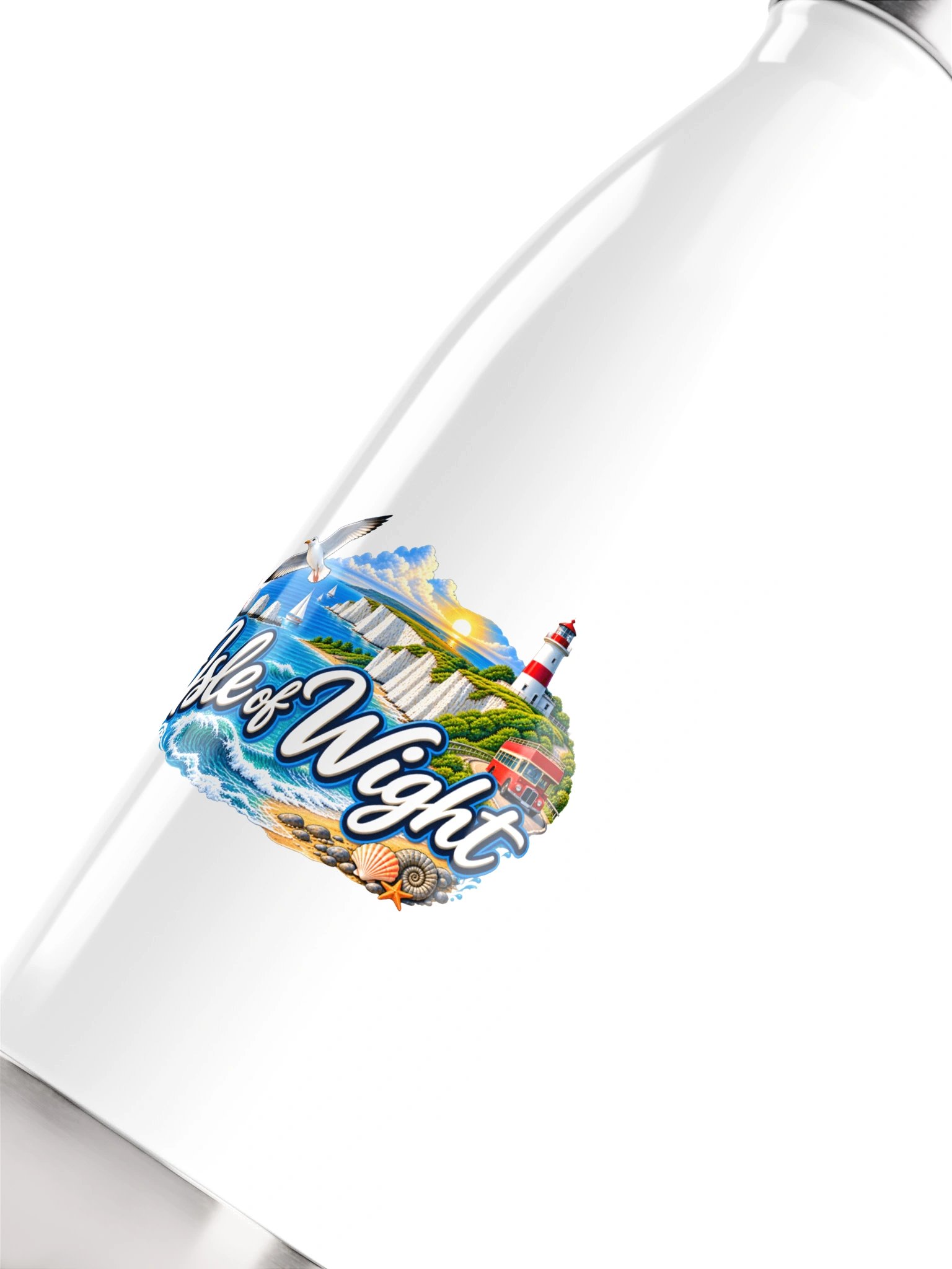 Isle of Wight Scenic Stainless Steel Water Bottle product image (5)