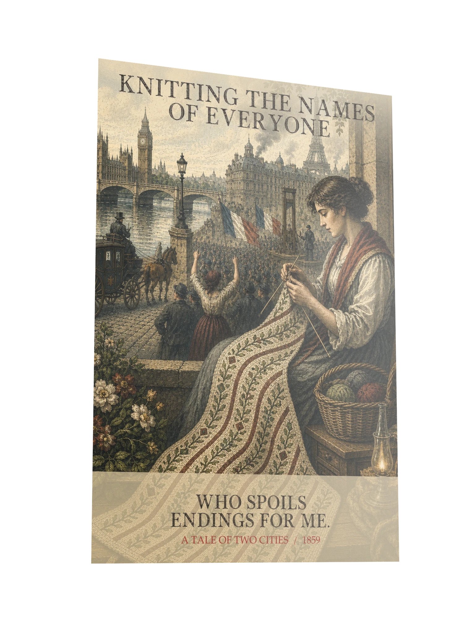 Knitting Names Everyone Who Spoils Endings For -- A Tale of Two Cities Art Print product image (10)