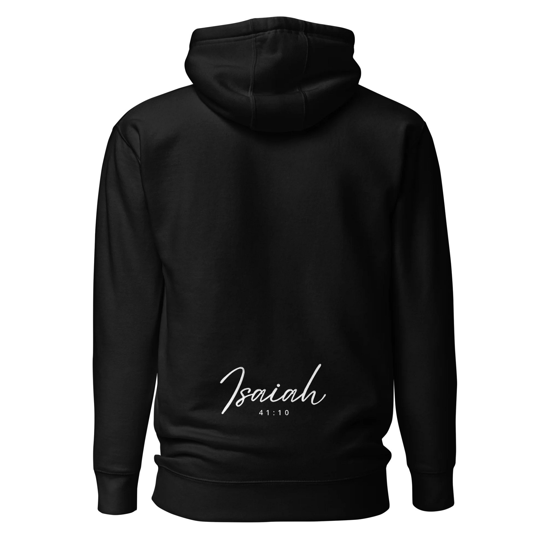 ISAIAH 41:10 YANA BLACK UNISEX HOODIE product image (6)