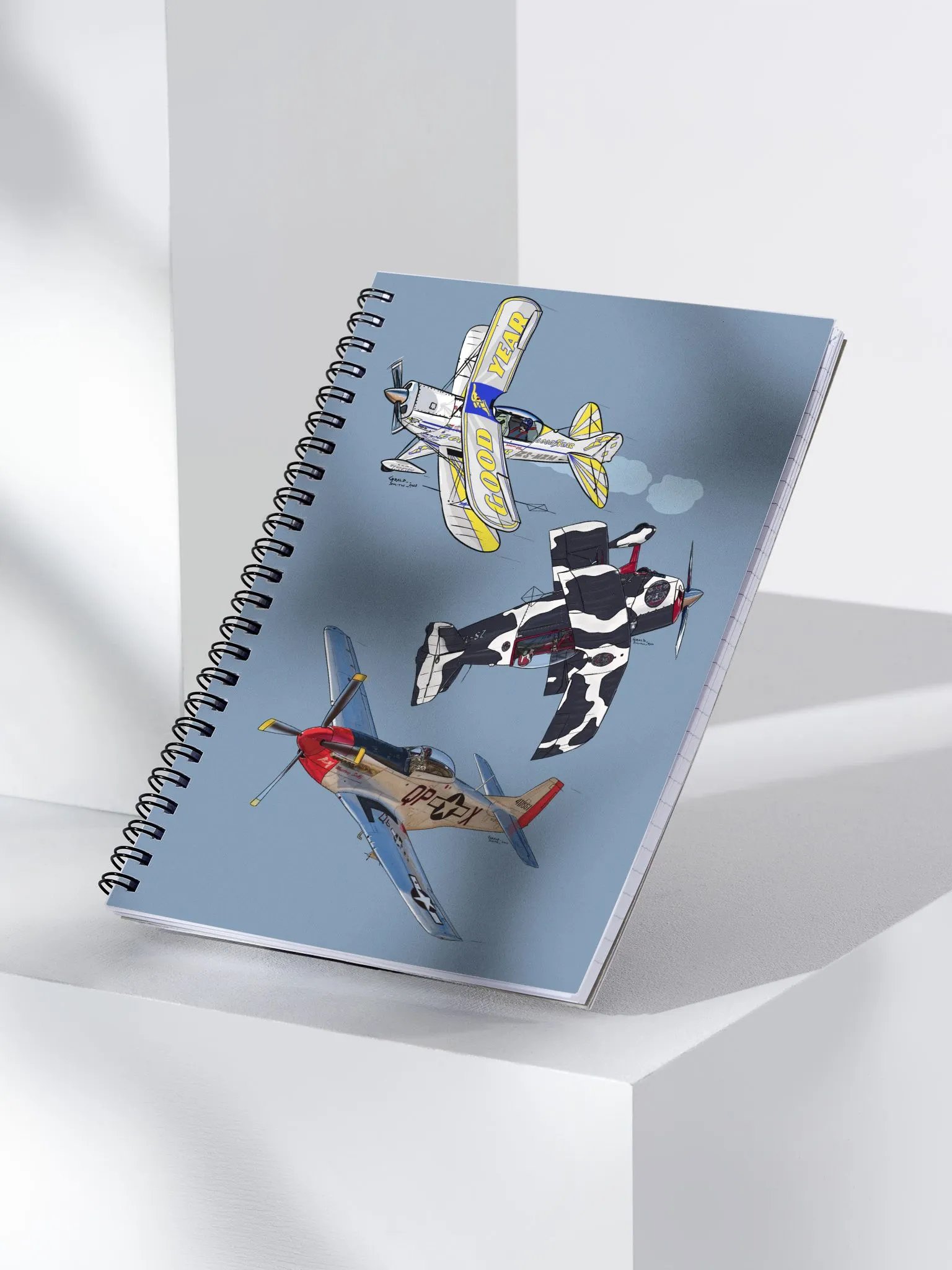 Skyward Spirits Collection Notebook 3 Perfect Gift for Pilots & Enthusiasts Sketching Doodling Journals product image (3)