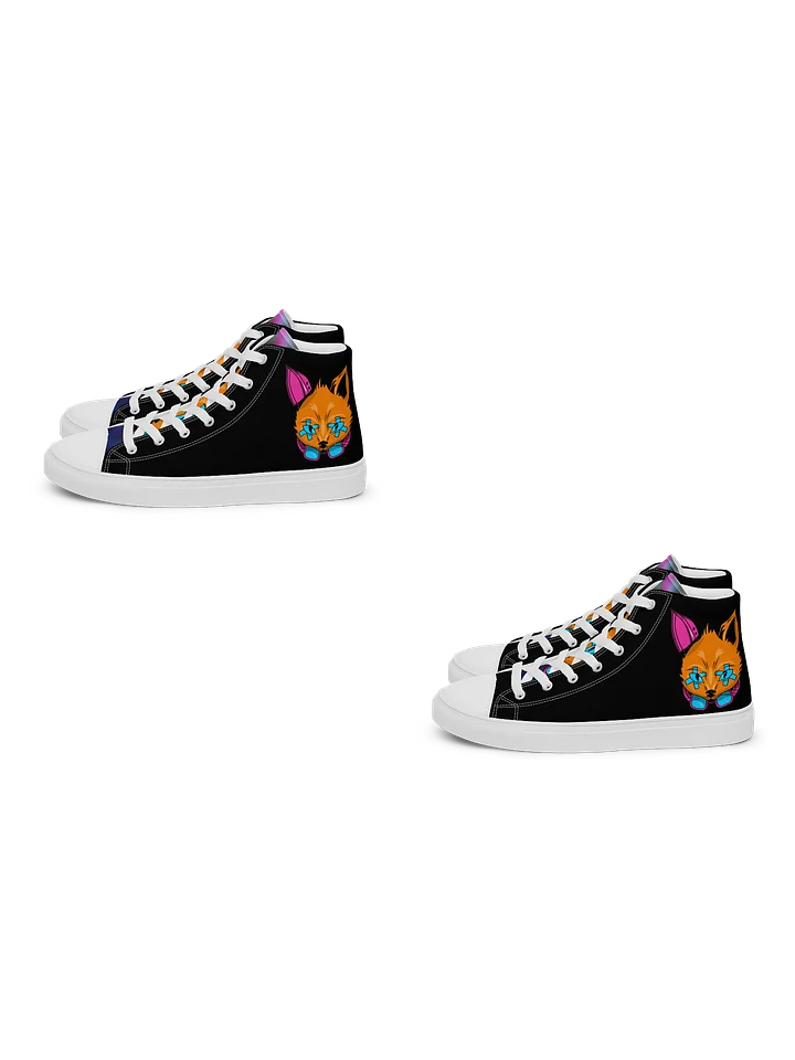 2 PAIR Women and Men's ShepQuest Cyberfox High-Tops Bundle (BLACK) product image (1)