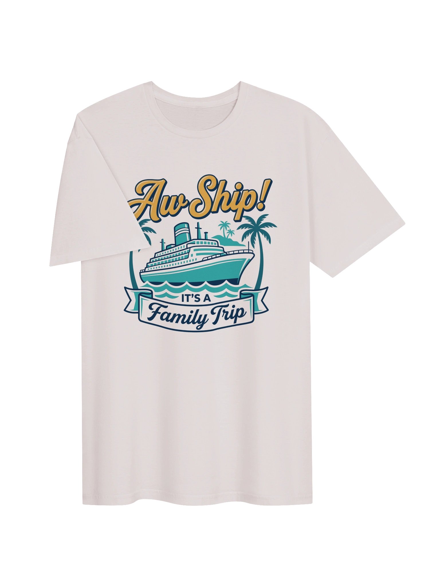 Aw Ship! It’s a Family Trip T-Shirt | Funny Family Cruise Vacation Tee 🌴 product image (3)
