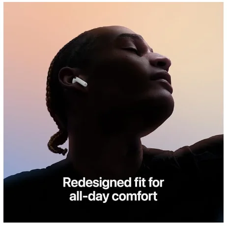 Apple AirPods 4 Wireless Earbuds, Bluetooth Headphones, Personalized Spatial Audio, Sweat and Water Resistant, USB-C Charging Case, H2 Chip, Up to 30 Hours of Battery Life, Effortless Setup for iPhone product image (3)