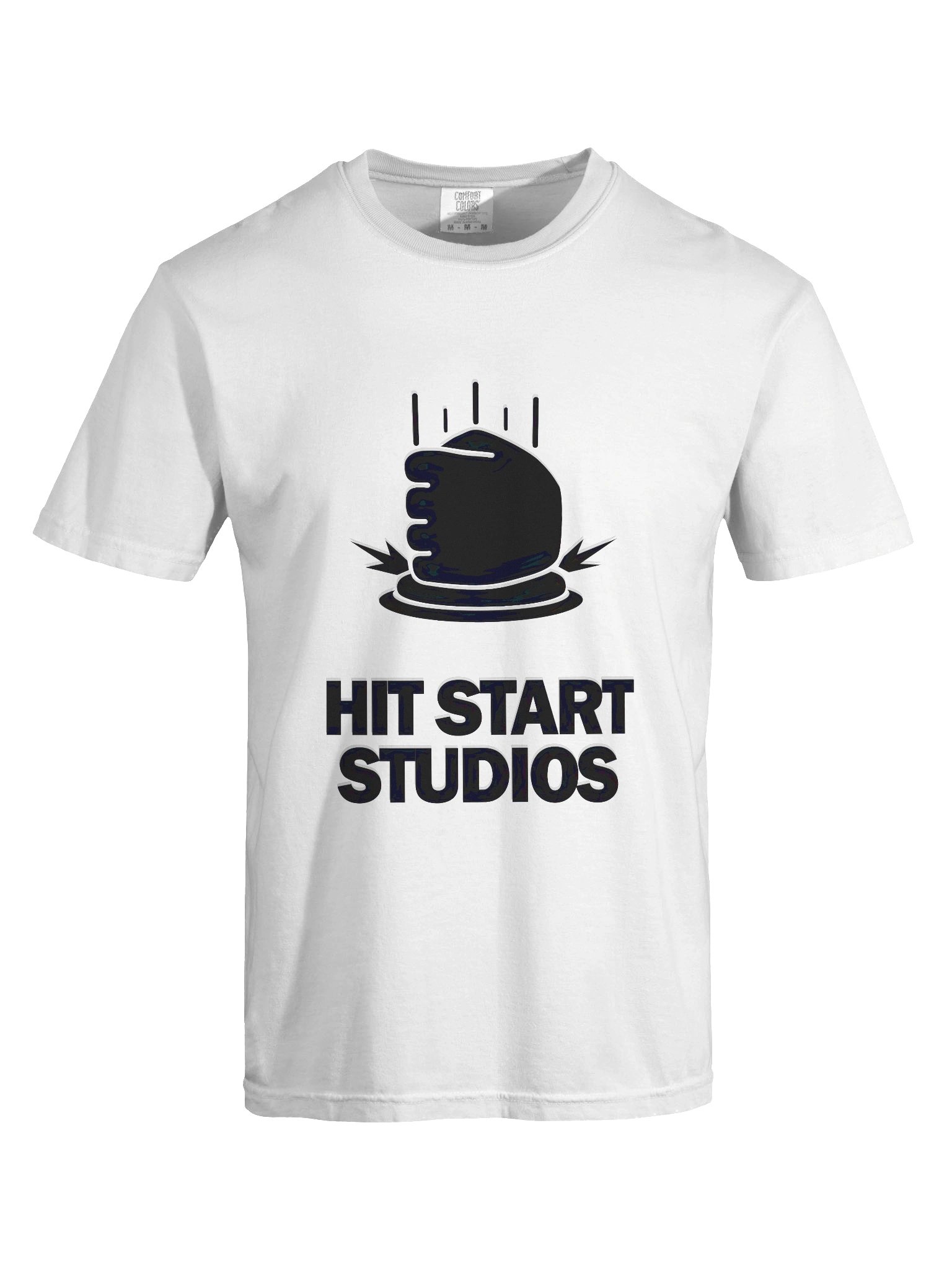 Hit Start Garment-Dyed Heavyweight T-Shirt White product image (5)