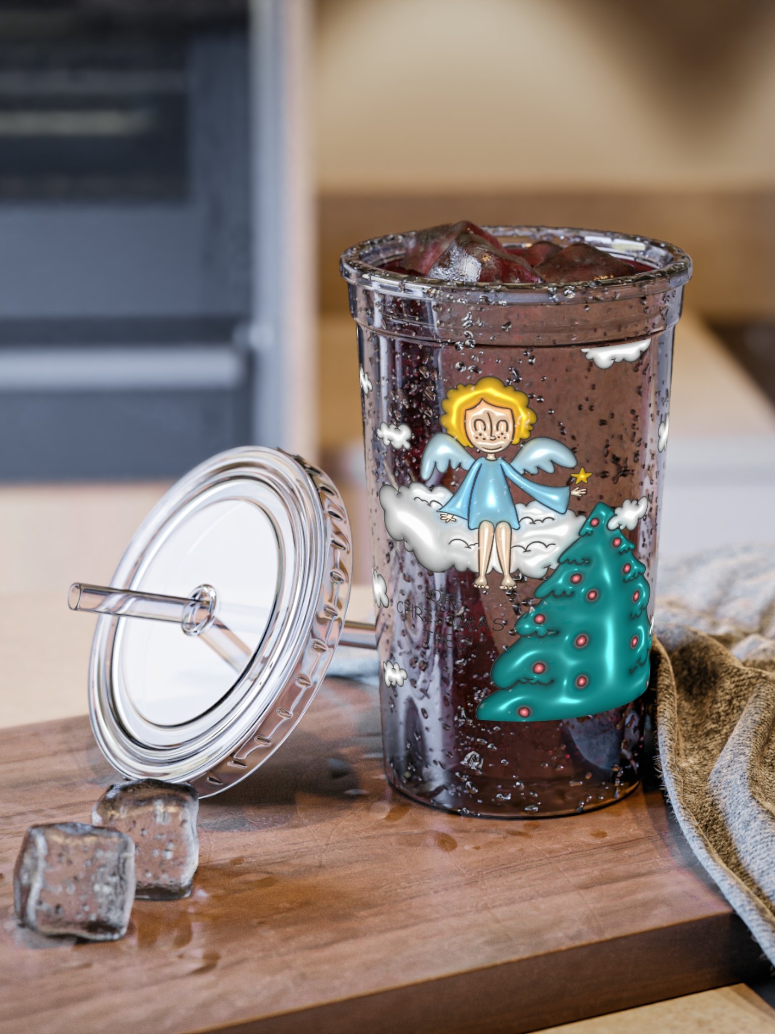 Heavenly Holiday Angel Acrylic Tumbler product image (5)