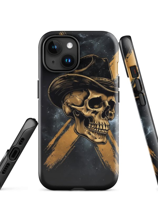 Golden Cowboy Skull Tough iPhone® Case product image (6)
