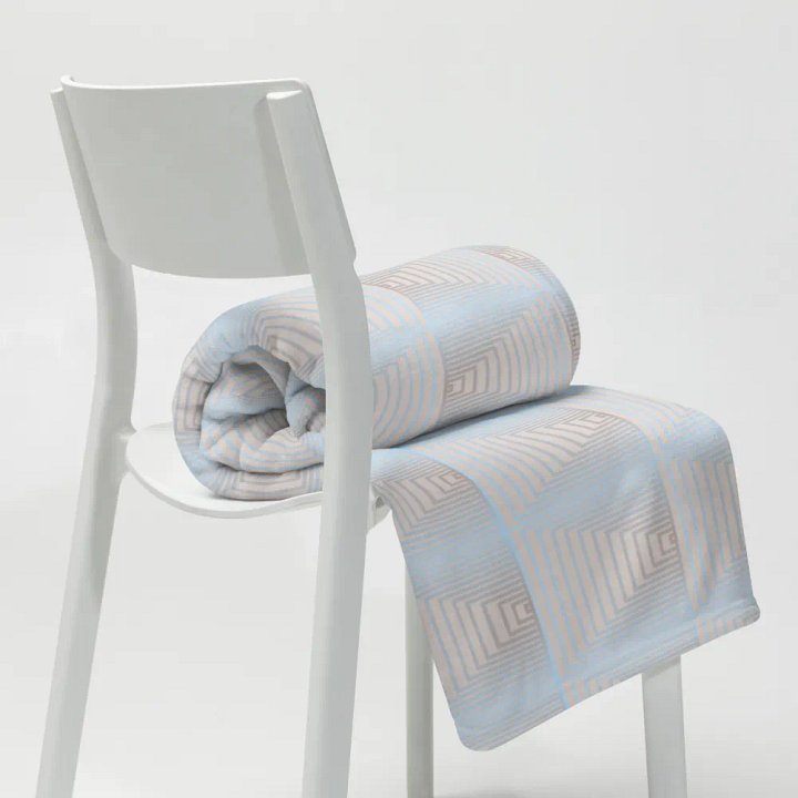 Modern Geometric Harmony Throw Description: product image (1)