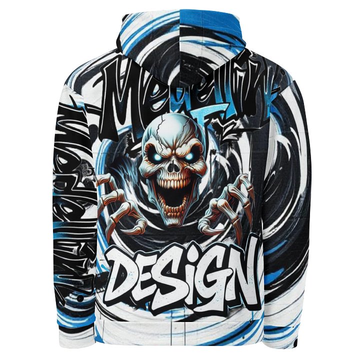 Medellin Mafia Design Skull Graffiti Hoodie – All-Over Print product image (1)