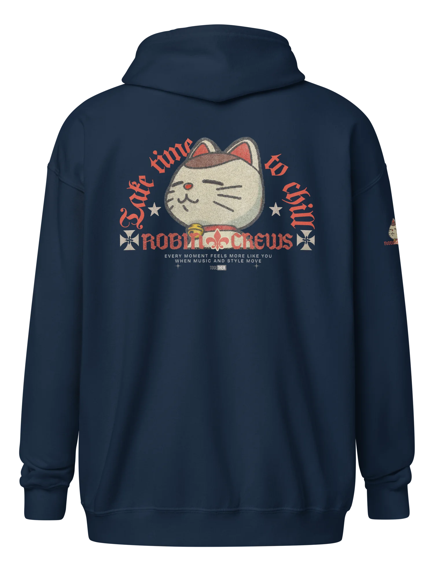 Cat Zip Hoodie with Chill Vibes product image (41)