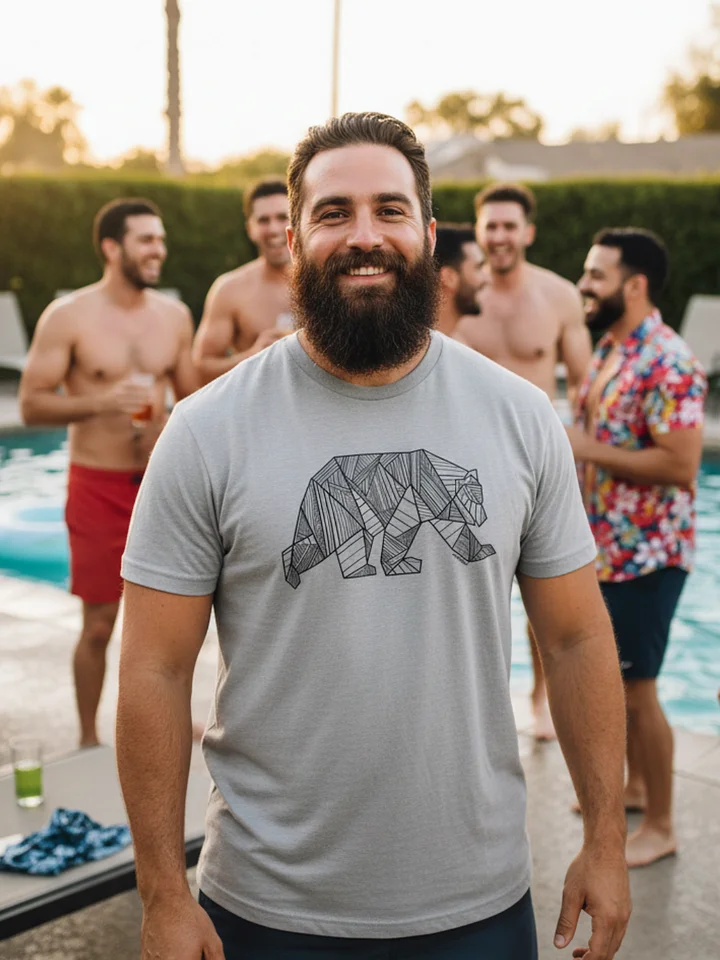 Black Geometric Bear Pride T-Shirt product image (2)